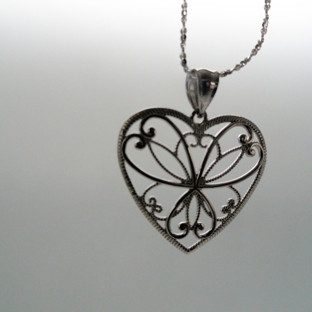 Sterling Silver Heart Necklace